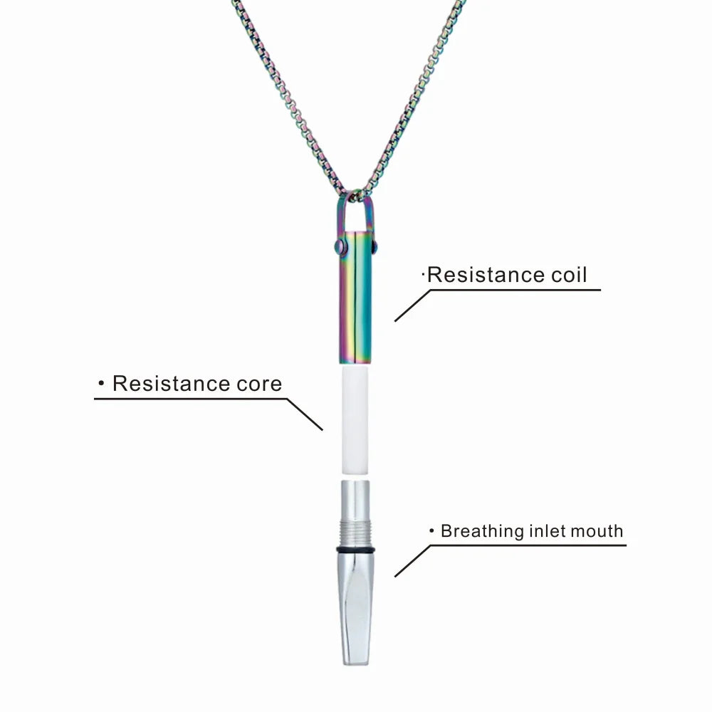 smart breathing necklace composition