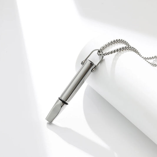 smart breathing necklace silver